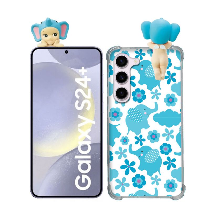 Coque Renforcée Pour Samsung Galaxy S24 Plus Angel Hippers Elephant