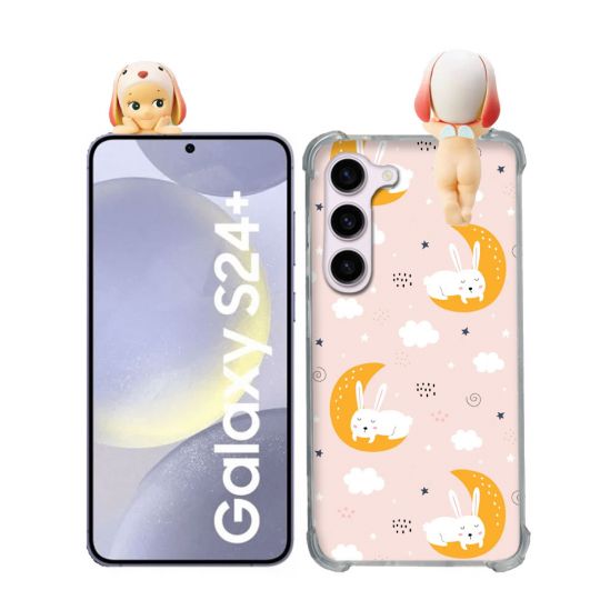 Coque Renforcée Pour Samsung Galaxy S24 Plus Angel Hippers Lapin Bélier