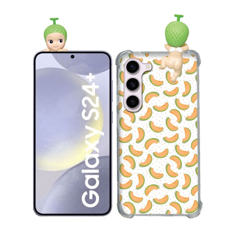 Coque Renforcée Pour Samsung Galaxy S24 Plus Angel Hippers Melon