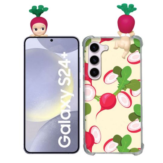 Coque Renforcée Pour Samsung Galaxy S24 Plus Angel Hippers Radis