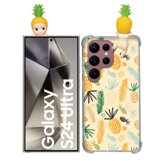 Coque Renforcée Pour Samsung Galaxy S24 Ultra Angel Hippers Ananas