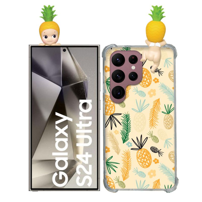 Coque Renforcée Pour Samsung Galaxy S24 Ultra Angel Hippers Ananas