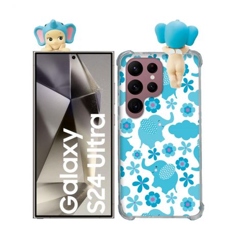 Coque Renforcée Pour Samsung Galaxy S24 Ultra Angel Hippers Elephant