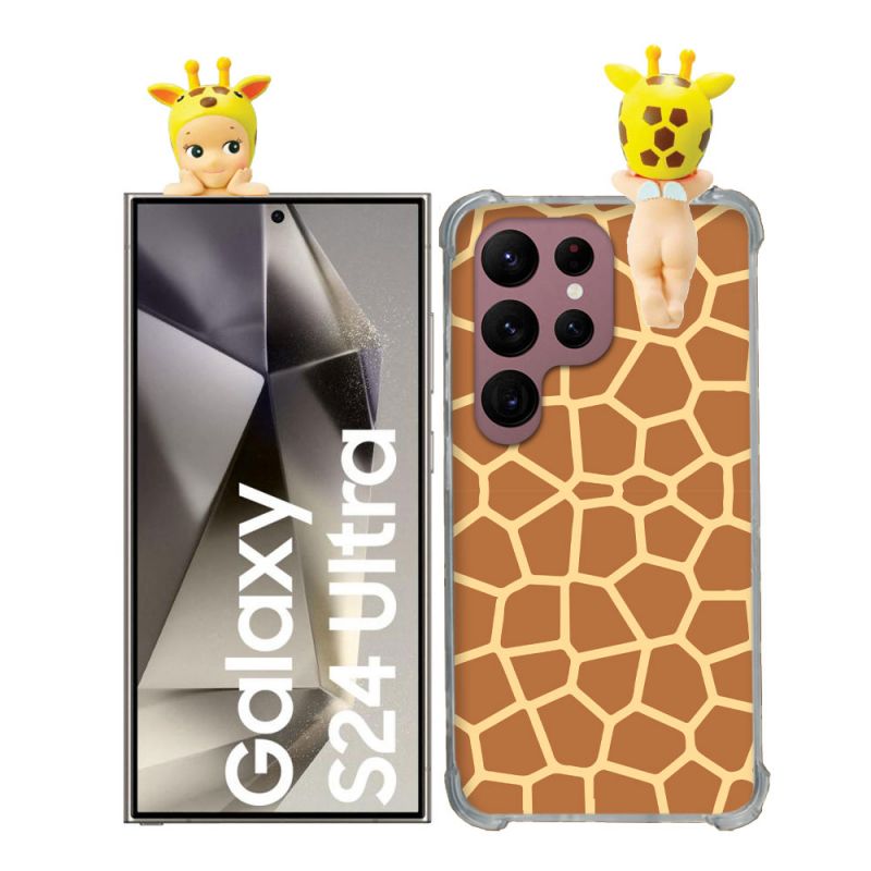 Coque Renforcée Pour Samsung Galaxy S24 Ultra Angel Hippers Girafe