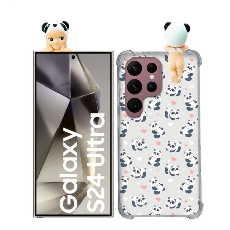 Coque Renforcée Pour Samsung Galaxy S24 Ultra Angel Hippers Panda