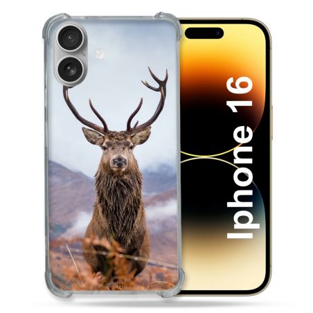 Coque Magnétique Compatible Magsafe Pour Iphone 16 Chasse Chevreuil Montagne