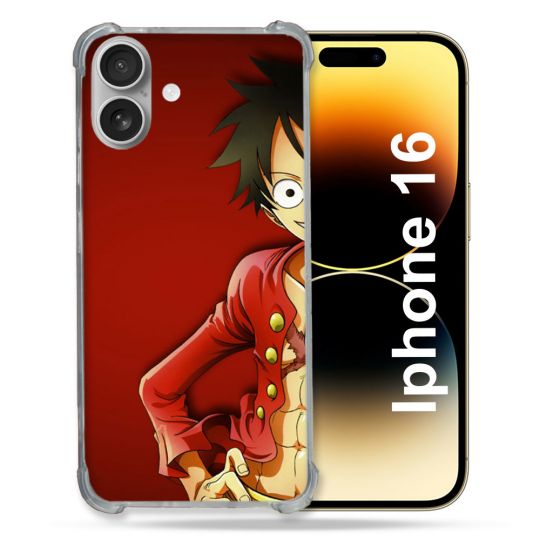 Coque Magnétique Compatible Magsafe Pour Iphone 16 Manga One Piece Luffy
