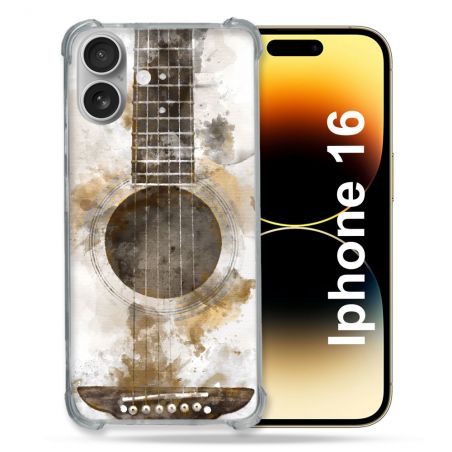 Coque Magnétique Compatible Magsafe Pour Iphone 16 Musique Guitare Tag