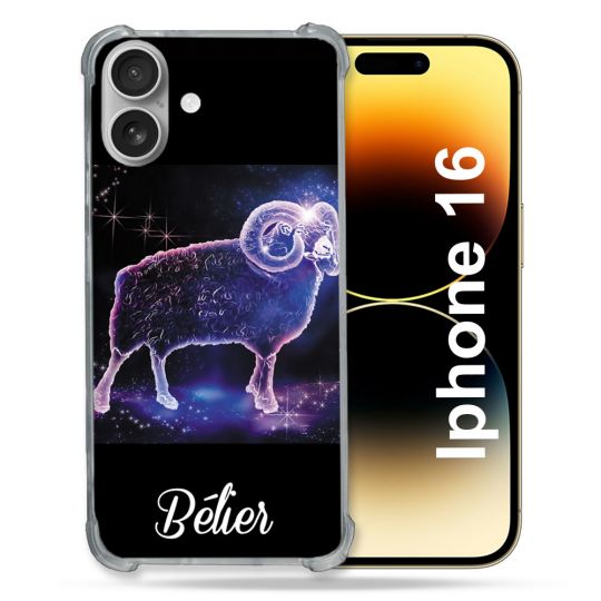 Coque Magnétique Compatible Magsafe Pour Iphone 16 Signe Zodiaque 2 Bélier