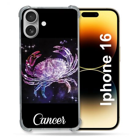 Coque Magnétique Compatible Magsafe Pour Iphone 16 Signe Zodiaque 2 Cancer