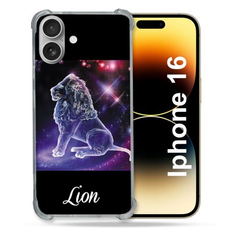 Coque Magnétique Compatible Magsafe Pour Iphone 16 Signe Zodiaque 2 Lion