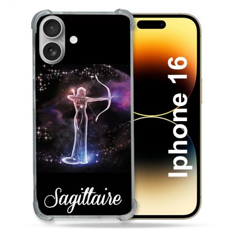 Coque Magnétique Compatible Magsafe Pour Iphone 16 Signe Zodiaque 2 Sagittaire