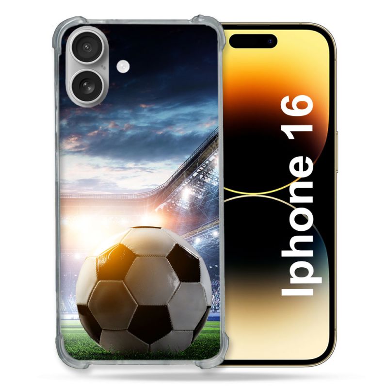 Coque Magnétique Compatible Magsafe Pour Iphone 16 Sport Football Stade