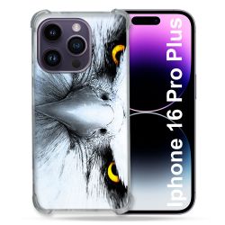 Coque Magnétique Compatible Magsafe Pour Iphone 16 Pro Plus Animal Aigle Royal Blanc