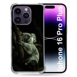 Coque Magnétique Compatible Magsafe Pour Iphone 16 Pro Plus Animal Koala Noir