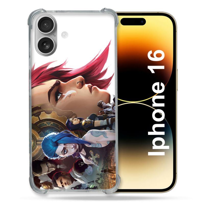 Coque Magnétique Compatible Magsafe Pour Iphone 16 Arcane Jynx Sœur