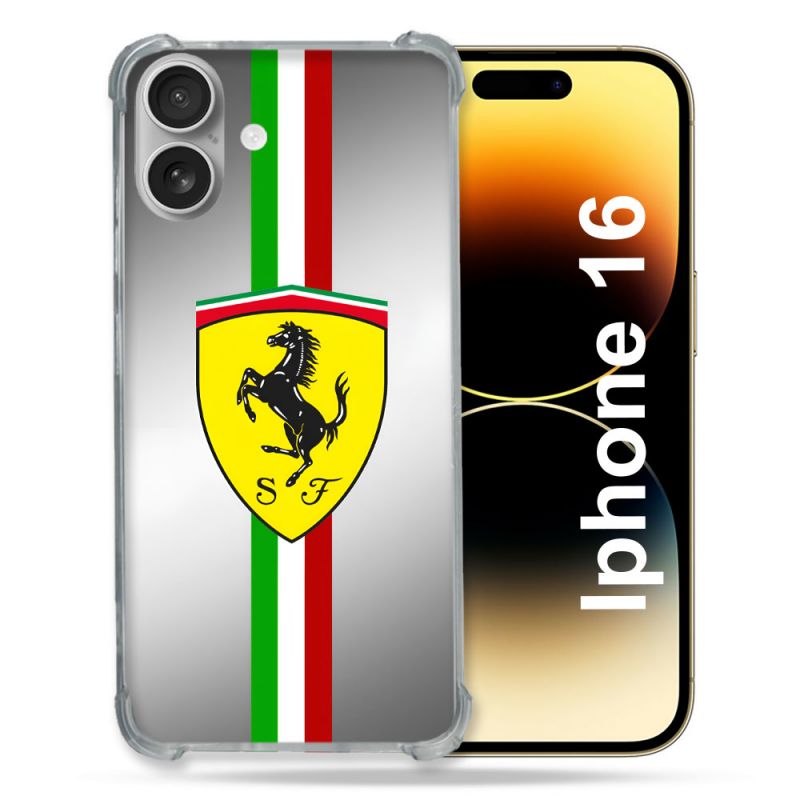 Coque Magnétique Compatible Magsafe Pour Iphone 16 Ferrari Ligne