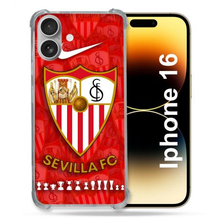 Coque Magnétique Compatible Magsafe Pour Iphone 16 Foot FC Sevilla