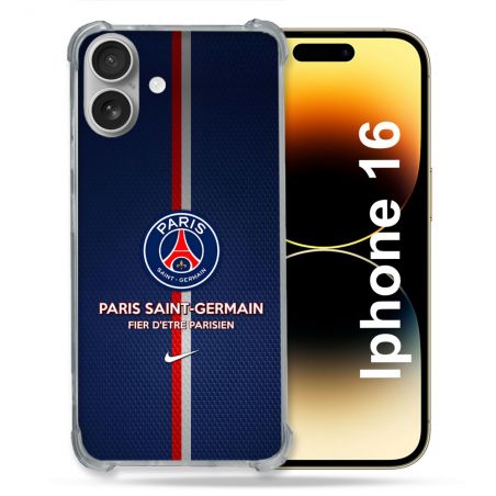 Coque Magnétique Compatible Magsafe Pour Iphone 16 Foot PSG Fier