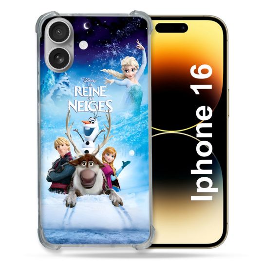 Coque Magnétique Compatible Magsafe Pour Iphone 16 La Reine Des Neiges