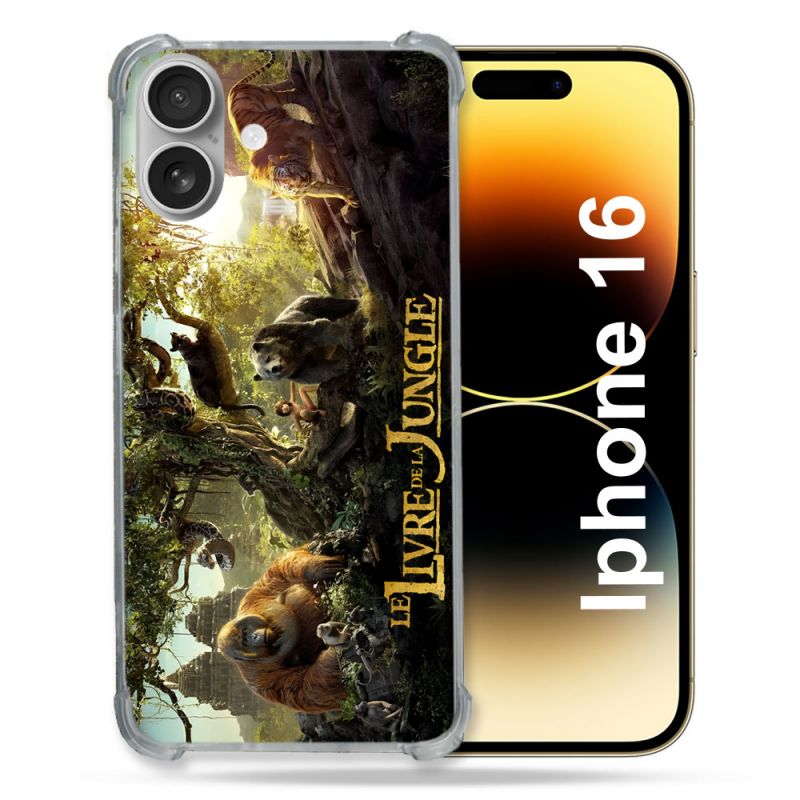 Coque Magnétique Compatible Magsafe Pour Iphone 16 Le Livre De La Jungle Affiche