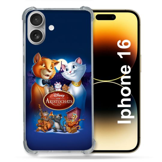 Coque Magnétique Compatible Magsafe Pour Iphone 16 Les Aristochats