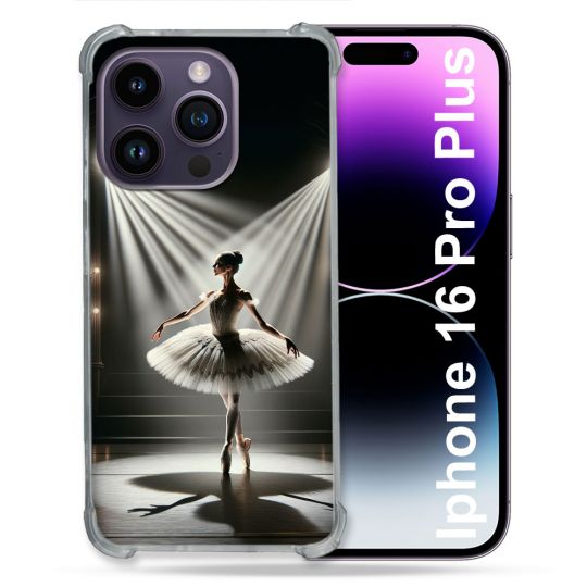 Coque Magnétique Compatible Magsafe Pour Iphone 16 Pro Plus Danseuse Lumière