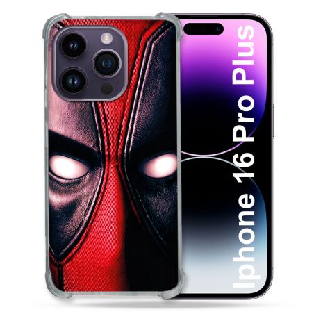 Coque Magnétique Compatible Magsafe Pour Iphone 16 Pro Plus Deadpool Yeux