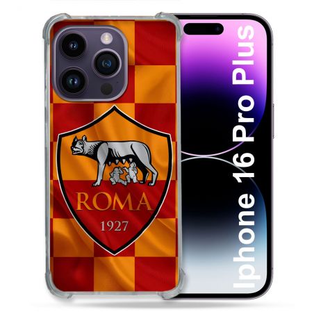 Coque Magnétique Compatible Magsafe Pour Iphone 16 Pro Plus Foot As Roma