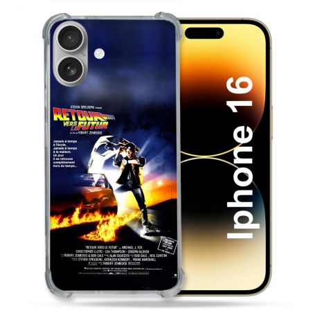 Coque Magnétique Compatible Magsafe Pour Iphone 16 Retour Vers Le Futur Affiche
