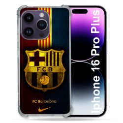 Coque Magnétique Compatible Magsafe Pour Iphone 16 Pro Plus Foot FC Barcelone Vintage