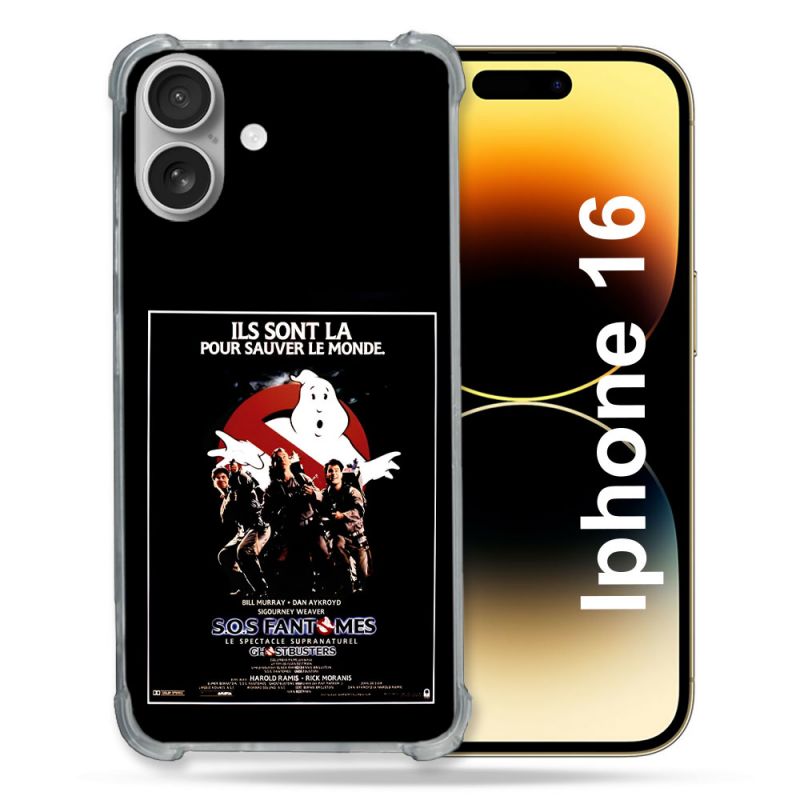 Coque Magnétique Compatible Magsafe Pour Iphone 16 SOS Fantome Affiche