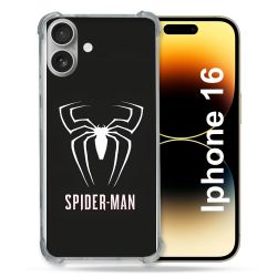 Coque Magnétique Compatible Magsafe Pour Iphone 16 Spiderman Logo