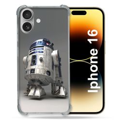 Coque Magnétique Compatible Magsafe Pour Iphone 16 Star Wars - R2D2