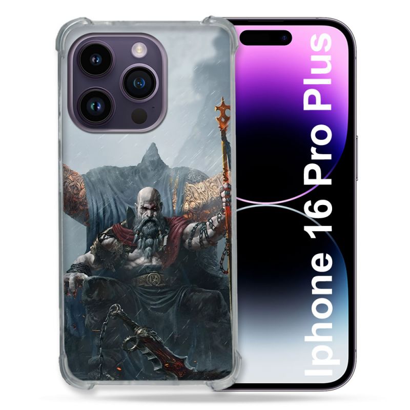 Coque Magnétique Compatible Magsafe Pour Iphone 16 Pro Plus God Of War
