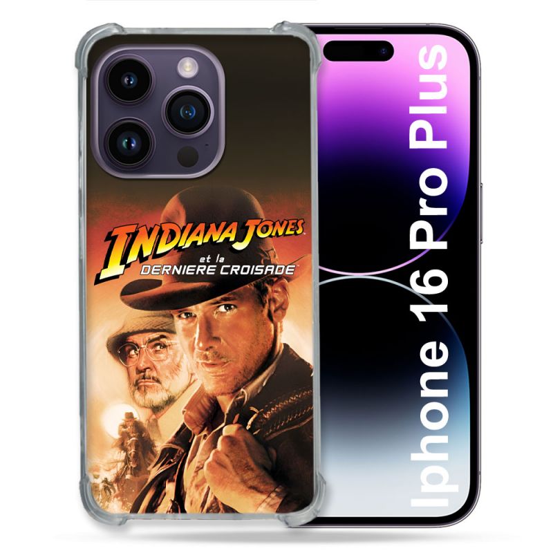 Coque Magnétique Compatible Magsafe Pour Iphone 16 Pro Plus Indiana Jones Affiche