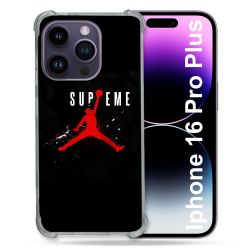 Coque Magnétique Compatible Magsafe Pour Iphone 16 Pro Plus Jordan Supreme Noir