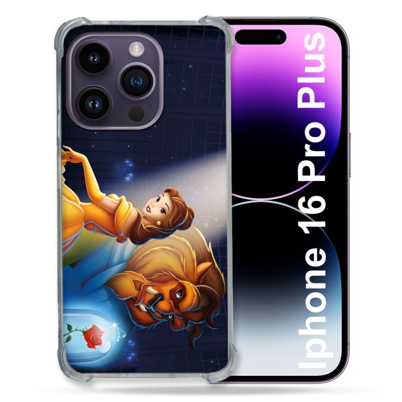 Coque Magnétique Compatible Magsafe Pour Iphone 16 Pro Plus La Belle et La Bête