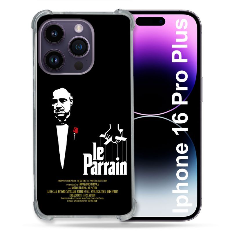 Coque Magnétique Compatible Magsafe Pour Iphone 16 Pro Plus Le Parrain Affiche