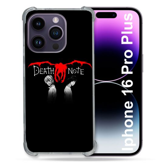 Coque Magnétique Compatible Magsafe Pour Iphone 16 Pro Plus Manga Death Note Noir