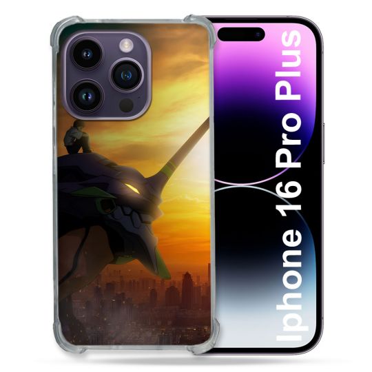 Coque Magnétique Compatible Magsafe Pour Iphone 16 Pro Plus Manga Evangelion