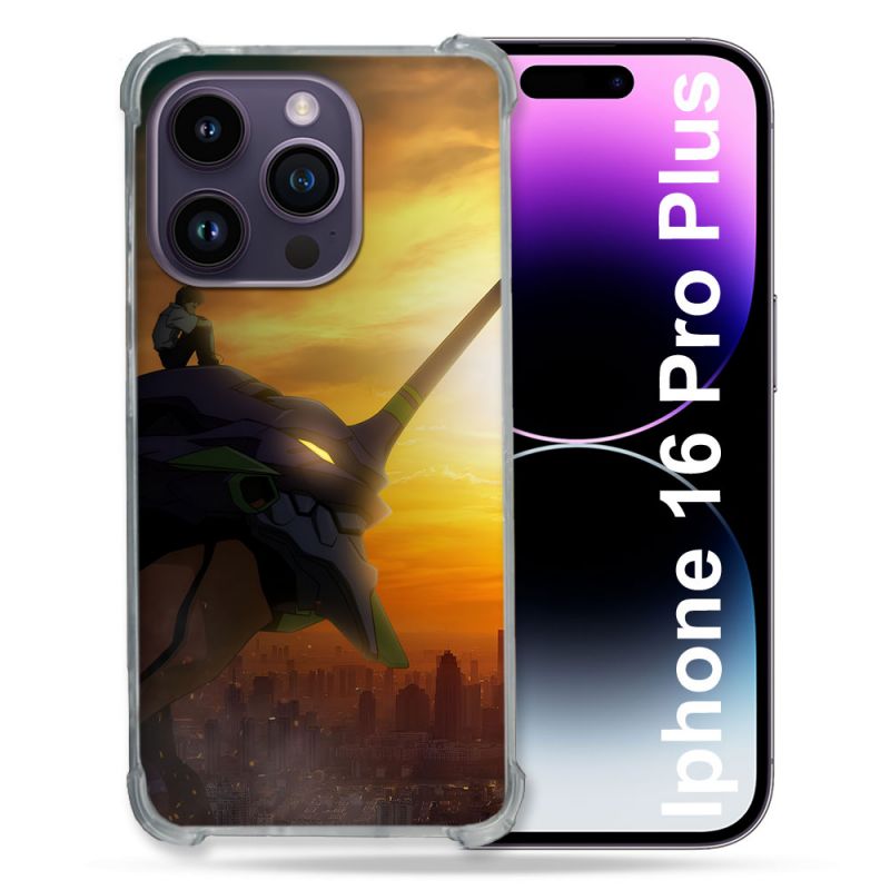 Coque Magnétique Compatible Magsafe Pour Iphone 16 Pro Plus Manga Evangelion