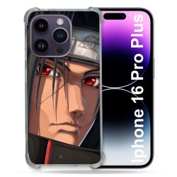 Coque Magnétique Compatible Magsafe Pour Iphone 16 Pro Plus Manga Naruto Itachi Visage