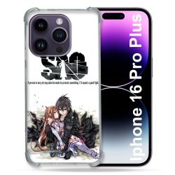 Coque Magnétique Compatible Magsafe Pour Iphone 16 Pro Plus Manga SAO sword Art Online Blanc