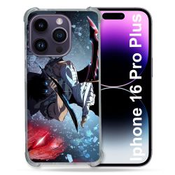 Coque Magnétique Compatible Magsafe Pour Iphone 16 Pro Plus Manga Solo Leveling Sung Epee