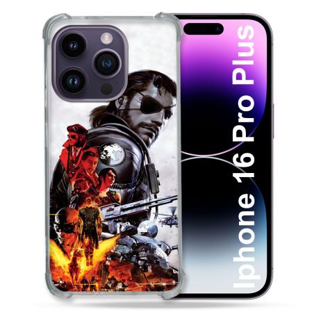 Coque Magnétique Compatible Magsafe Pour Iphone 16 Pro Plus Metal Gear Solid