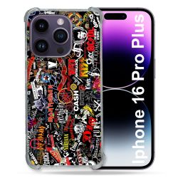 Coque Magnétique Compatible Magsafe Pour Iphone 16 Pro Plus Musique Rock Groupe