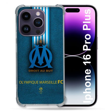 Coque Magnétique Compatible Magsafe Pour Iphone 16 Pro Plus Olympique Marseille OM Bande