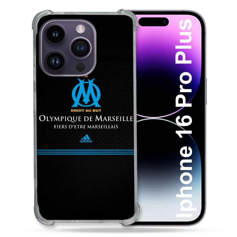 Coque Magnétique Compatible Magsafe Pour Iphone 16 Pro Plus Olympique Marseille OM Fier etre Marseillais