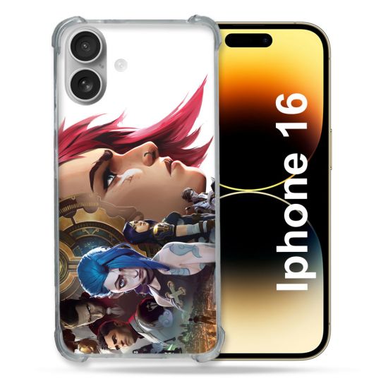 Coque Magnétique Compatible Magsafe Pour Iphone 16 Pro Arcane Jynx Sœur